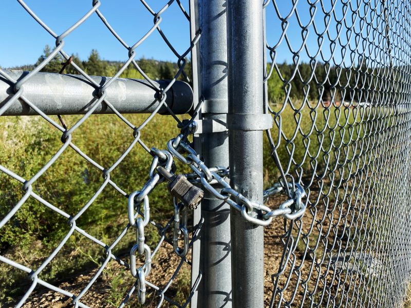 Chain Link Fence Close-up